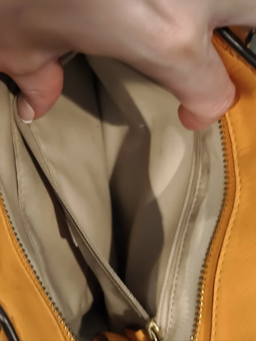 Coach Orange Leather Tote Bag